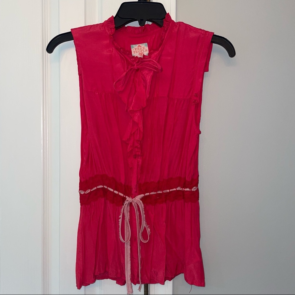 Free People Pink Top
